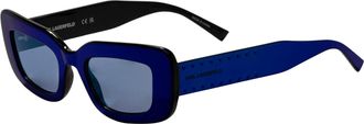 Karl Lagerfeld Womens 50mm Blue Sunglasses