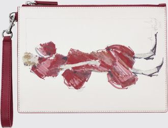 Marc Jacobs Clutch The Runway Illustration in pelle con stampa grafica