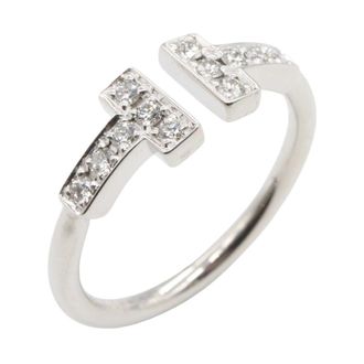 Tiffany & Co. Silver Clear White Gold (18K) Band Ring (Pre-Owned)