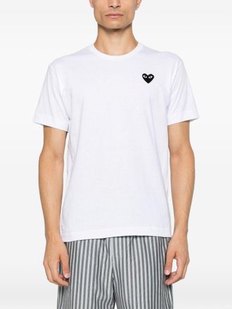 Comme Des Gar&ccedil;ons Black Heart T-Shirt - White