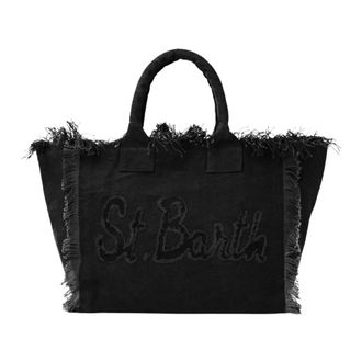 Saint Barth Tote Bags, female, Black, Size: ONE SIZE Vanity Tote Bag