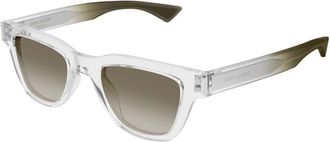 Saint Laurent SL 789 Jacques 004 - Heren - Zonnebrillen - Grijs - 47 MM - Nylon - Accessoires