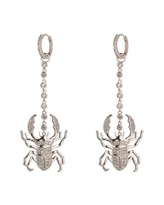 Eyecandy LA Eye Candy La Cz Beatle Drop Earrings
