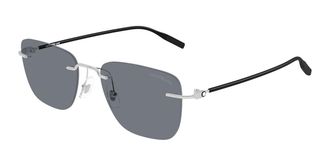 Montblanc MB0470S 002 Mens Sunglasses Size 54