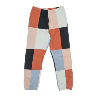 Obey Fleece Trainingspak Broek Blok Ontwerp - Dames - Sweatpants - Veelkleurig - M - Katoen - Broeken