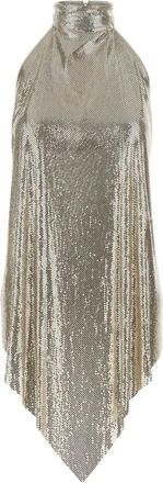 Stella McCartney Blusa de sat&eacute;n halter - Tops - Mujer - Blanco - S