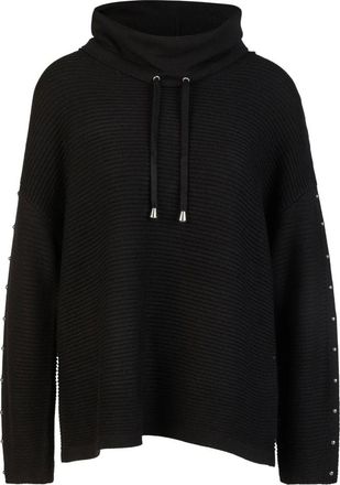 Doris Streich Maglione Dolcevita a Coste - - Knitwear - Donna - Nero - 5XL