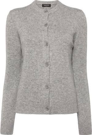 Fabiana Filippi open weave-detail cardigan - women - Silk/Cashmere/Wool - 42 - Grey