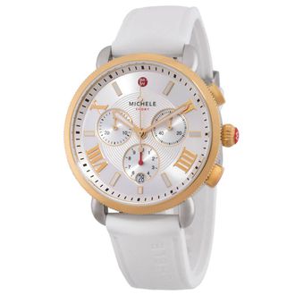 Michele Sport Sail Chronograph Quartz Silver Dial Ladies Watch MWW01P000017