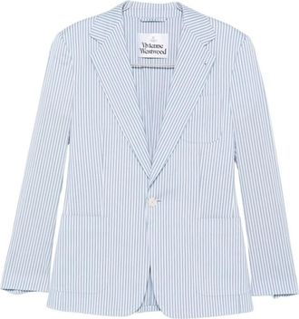 Vivienne Westwood Blazer - Heren - Blazers - Blauw - L - Nylon - Jassen