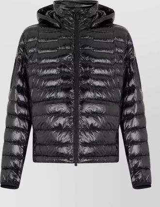 HUGO BOSS down hooded quilted puffer jacket