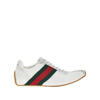 Gucci Suede leather and mesh Tempo sneakers Woman 35