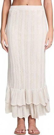 Saltwater Luxe Rainer Midi Skirt In Natural