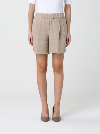 Brunello Cucinelli Shorts Woman color Beige