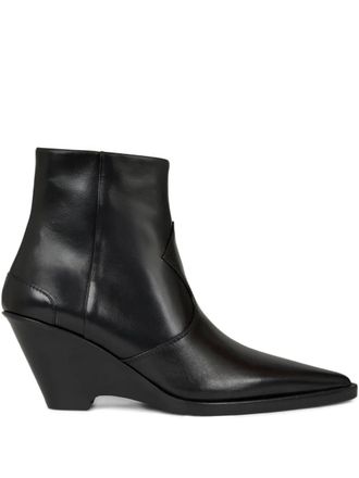 Etro 70mm leather ankle boots - Black