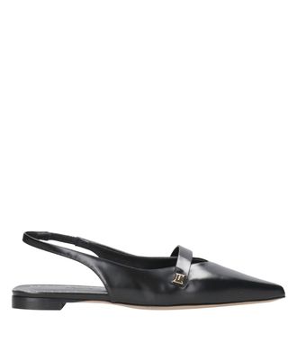 Max Mara Flache Schuhe Schwarz