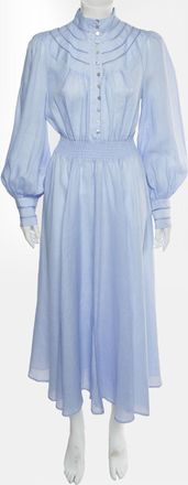 Alemais Alemais Lavender Cotton Felicia Midi Dress