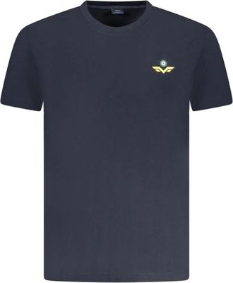 Armata Di Mare Blauw Katoenen Heren T-Shirt met Opvallende Print - Heren - T-shirts - Blauw - M - Katoen - Tops