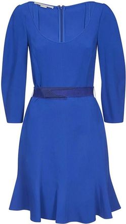 Stella McCartney Jurk met lange mouwen - Dames - Korte kleedjes - Blauw - S - Kleedjes