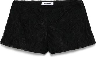 Vivetta Shorts in pizzo - Nero