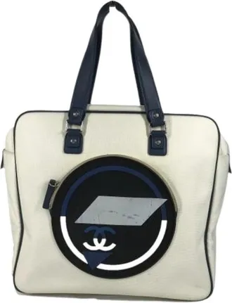 Chanel Pre-owned Canvas Tote Bag - Dames - Vintage Shopper - Veelkleurig - ONE Size - Vintage