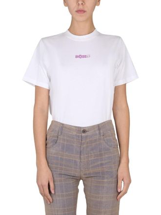 McQ by Alexander McQueen Logo-Print Cotton T-Shirt - White