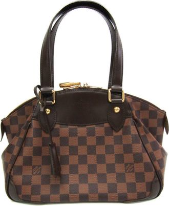 Louis Vuitton Verona Brown Canvas Shoulder Bag (Pre-Owned)