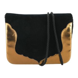 Saint Laurent Yves Saint Laurent Vintage Velours Schoudertas Avondtas