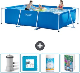 Intex Piscina Con Estructura Rectangular - 300x200x75 Cm - 7-piezas Scb130