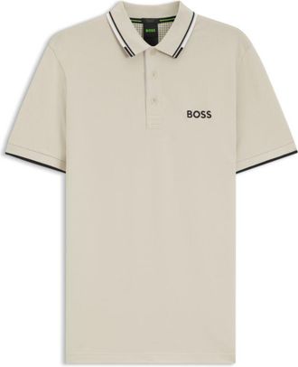 BOSS Active Paddy regular-fit polo shirt in quick-dry stretch pique