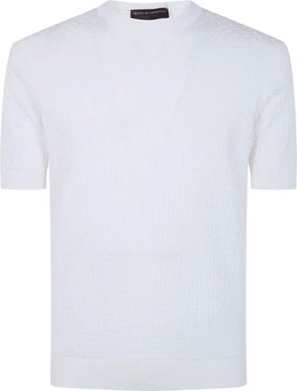 FILIPPO DE LAURENTIIS Short Sleeves Round Neck Sweater