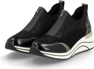 Remonte Womens Eleni 08 Shoes In Black Leopard