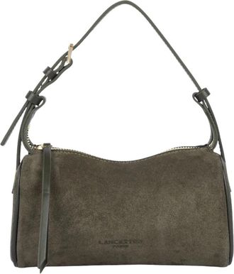 Lancaster Sac rectangle zipp&eacute; S Su&egrave;de - Dames - Handtassen - Groen - ONE Size - Su&egrave;de - Tassen