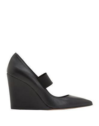 8 by YOOX LEATHER POINTED-TOE PLATFORM PUMPS