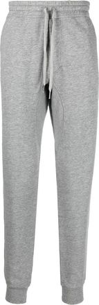 Tom Ford drawstring-fastening track pants - men - Viscose/Cotton/Cotton - 50 - Grey