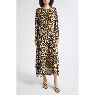 Stine Goya Long Sleeve Gathered Dress in Petal Polka at Nordstrom, Size Xx-Small