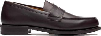Paraboot Maroon Leather Adonis Loafers