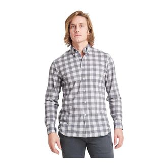 Traiano Camicia Botton Down Radical Fit - Heren - Casual Overhemden - Grijs - L - Polyester - Overhemden