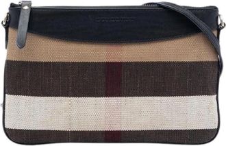 Burberry Pre-owned Peyton Crossbody Bag - Dames - Vintage Schoudertas - Bruin - ONE Size - Leer - Vintage