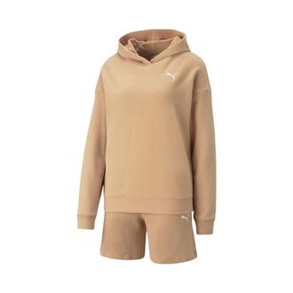 Puma Puma - Loungewear Short Suit - Dames - Sport - Beige - Maat: L Katoen