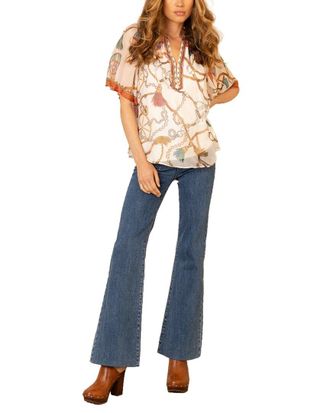 Hale Bob Hana Silk-Blend Top