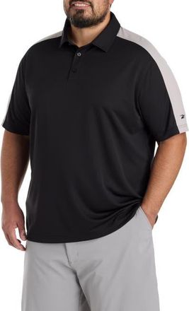 Reebok Big & Tall Colorblocked Polo Shirt in Black at Nordstrom, Size Xx-Large