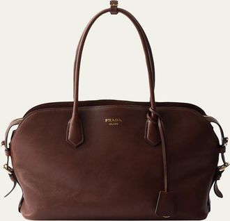 Prada Buffalo Leather Shoulder Bag
