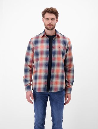 Lerros Karohemd LERROS LERROS Herren Karohemd, charakterstark und stilbewusst, Herren, Gr. XXL, Normalgr&ouml;ssen, rot (scandinavian rot), 100% Baumwolle, Hemden