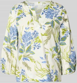 Eterna Bluse mit 3/4-Arm und Tunikakragen in Offwhite, Gr&ouml;&szlig;e 36