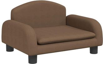 vidaXL Divano per Bambini Marrone 50x40x30 cm in Tessuto - Vidaxl