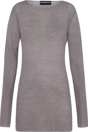 Cortana Jen- top in grijs maagdelijke wol- - Dames - Ronde hals truien - Grijs - XS - Wol - Truien & Vesten
