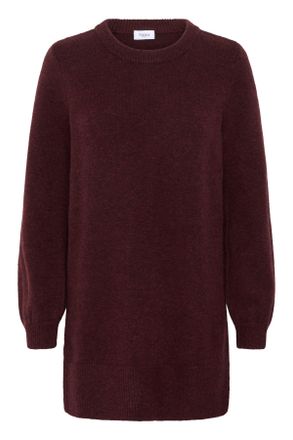Saint Tropez Longpullover SAINT TROPEZ MaleenSZ, Damen, Gr. XS, fudge, Strick, Obermaterial: 53% Baumwolle, 25% Polyamid, 20% Polyester, 2% Elasthan, unifarben, re