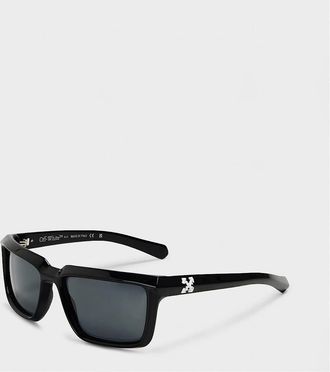Off-white Mens Portland Square Full Rim Sunglasses - Black/Grey - Size: ONE size