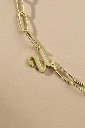 Uncommon James Cursive Initial Monogram Necklace